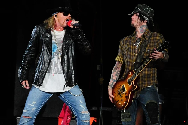 Axl Rose and DJ Ashba of Guns N' Roses Axl Rose and DJ Ashba of Guns N' Roses