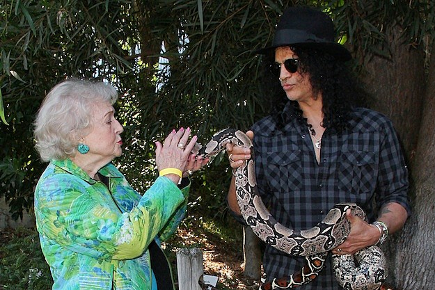 Betty White and Slash Betty White and Slash