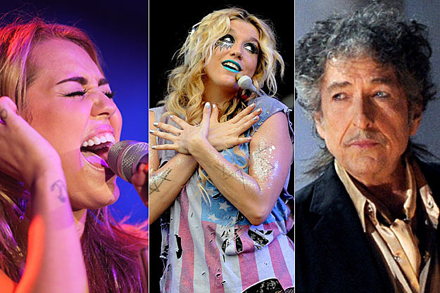 Miley Cyrus, Ke$ha, and Bob Dylan Miley Cyrus, Ke$ha, and Bob Dylan