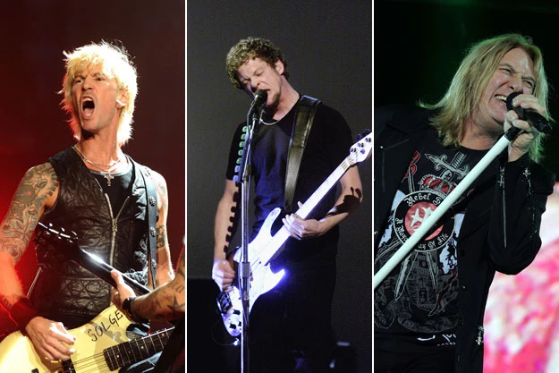 Duff McKagan, Jason Newsted, and Joe Elliott Duff McKagan, Jason Newsted, and Joe Elliott