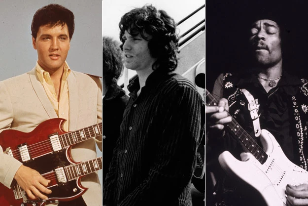 Elvis Presely, Jim Morrison, Jimi Hendrix Elvis Presely, Jim Morrison, Jimi Hendrix