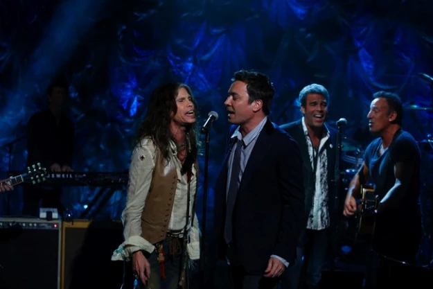 Steven Tyler Jimmy Fallon Bruce Springsteen Steven Tyler Jimmy Fallon Bruce Springsteen