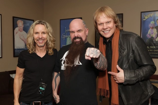 Tommy Shaw, Kerry King, and James Young Tommy Shaw, Kerry King, and James Young