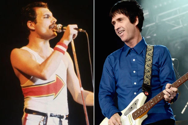 Freddie-Mercury-and-Johnny-Marr Freddie Mercury and Johnny Marr