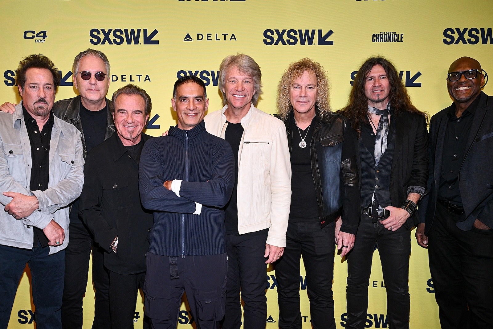 Bon Jovi and Gotham Chopra at 'Thank You Goodnight' SXSW Premiere
