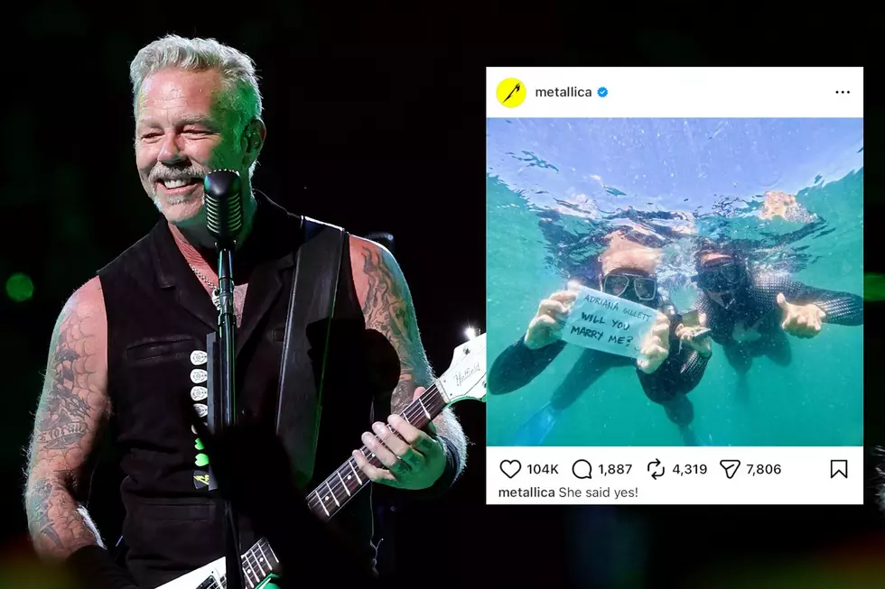 James Hetfield Proposes to Girlfriend During Underwater Dive